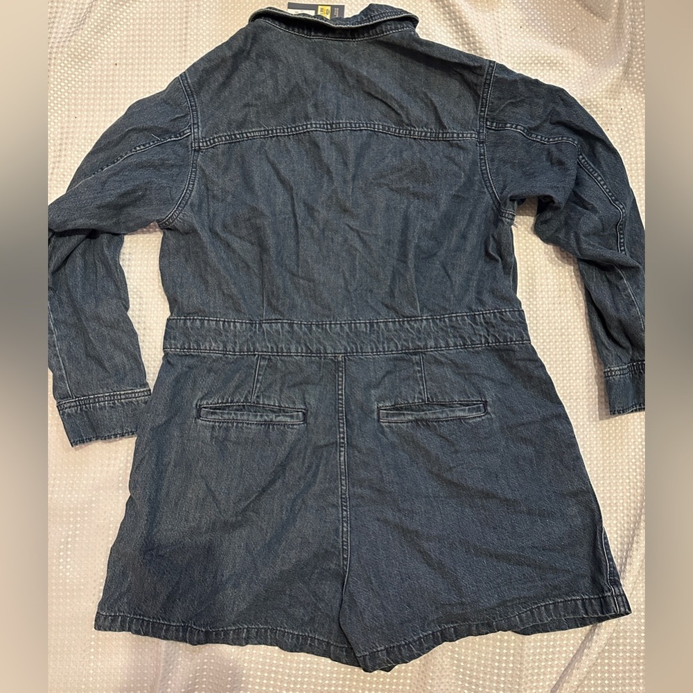 Universal Thread Denim Long Sleeve Romper - Picture 5 of 10